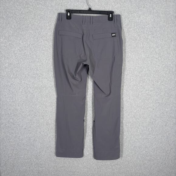REI Sahara Pants Size 8P Convertible Roll Up Stretch Cargo Hiking Trail Climb‎ - Picture 8 of 16
